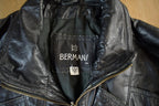 Vintage Berman's Leather Biker Jacket - 1990s Moto Style