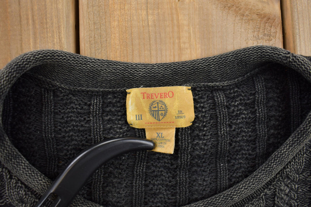Vintage 1990s Cable Knit Crewneck Sweater