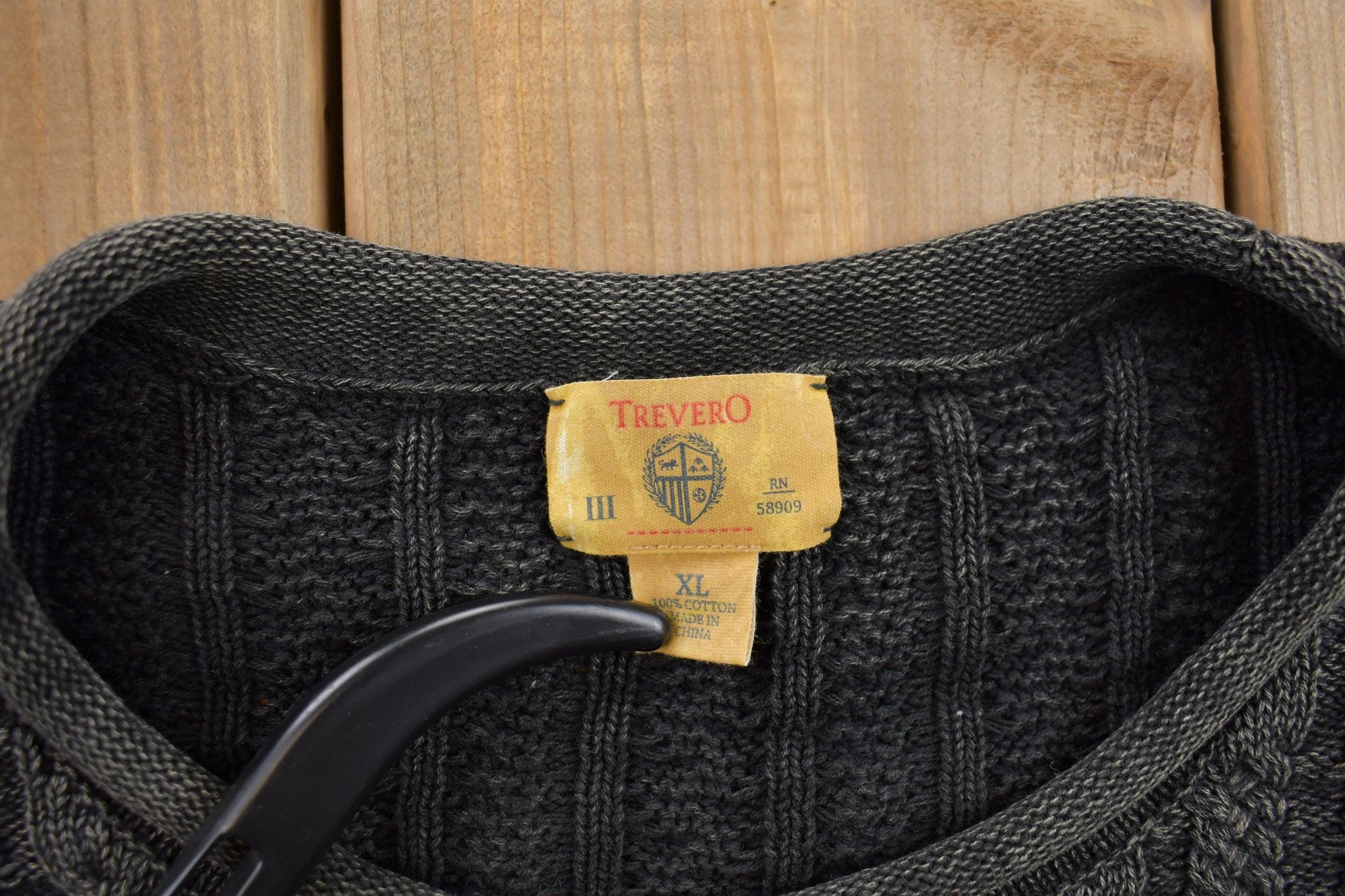 Vintage 1990s Cable Knit Crewneck Sweater