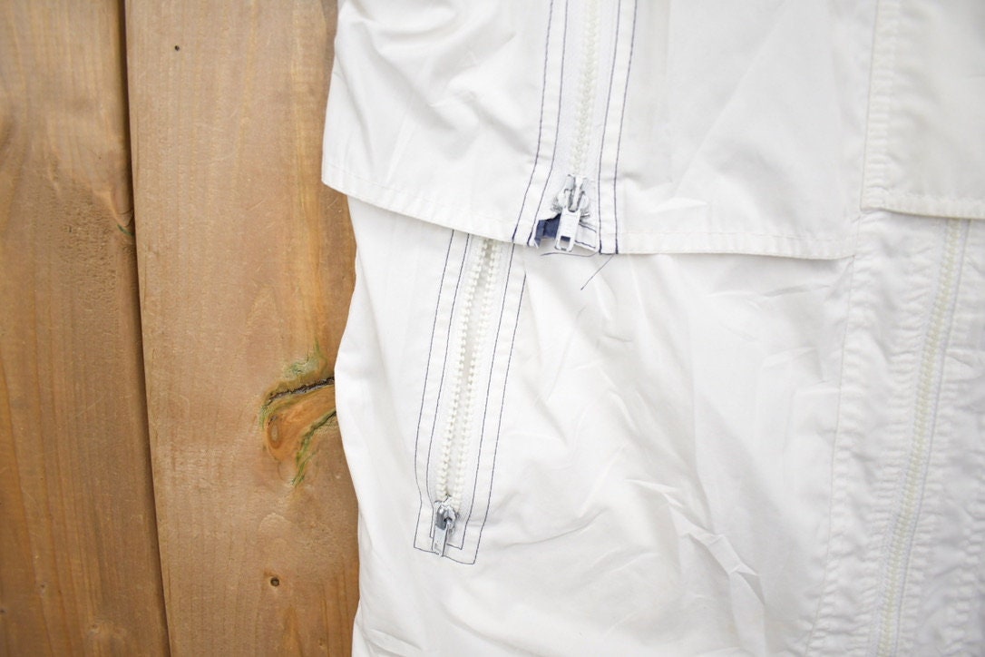 Vintage 1990s London Fog White Windbreaker Jacket