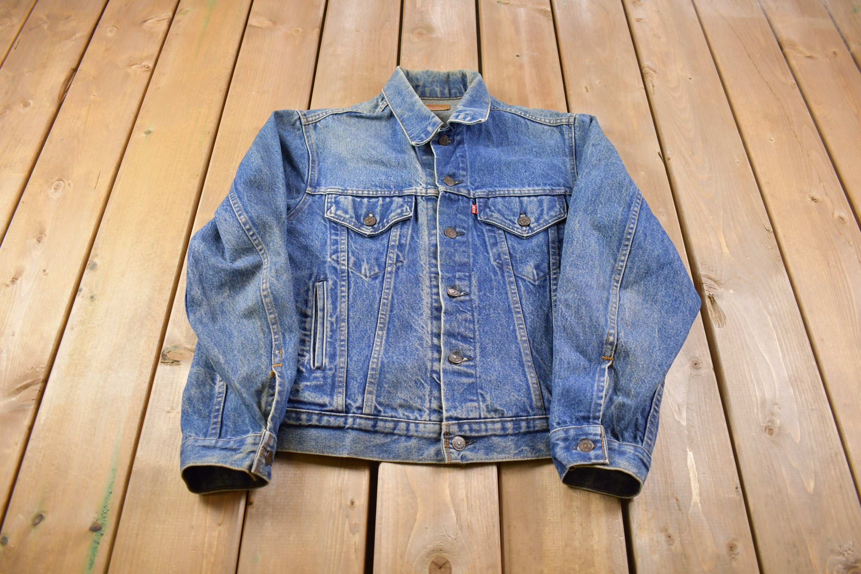 Vintage 1990s Levis Red Tab Button Up Jean Jacket