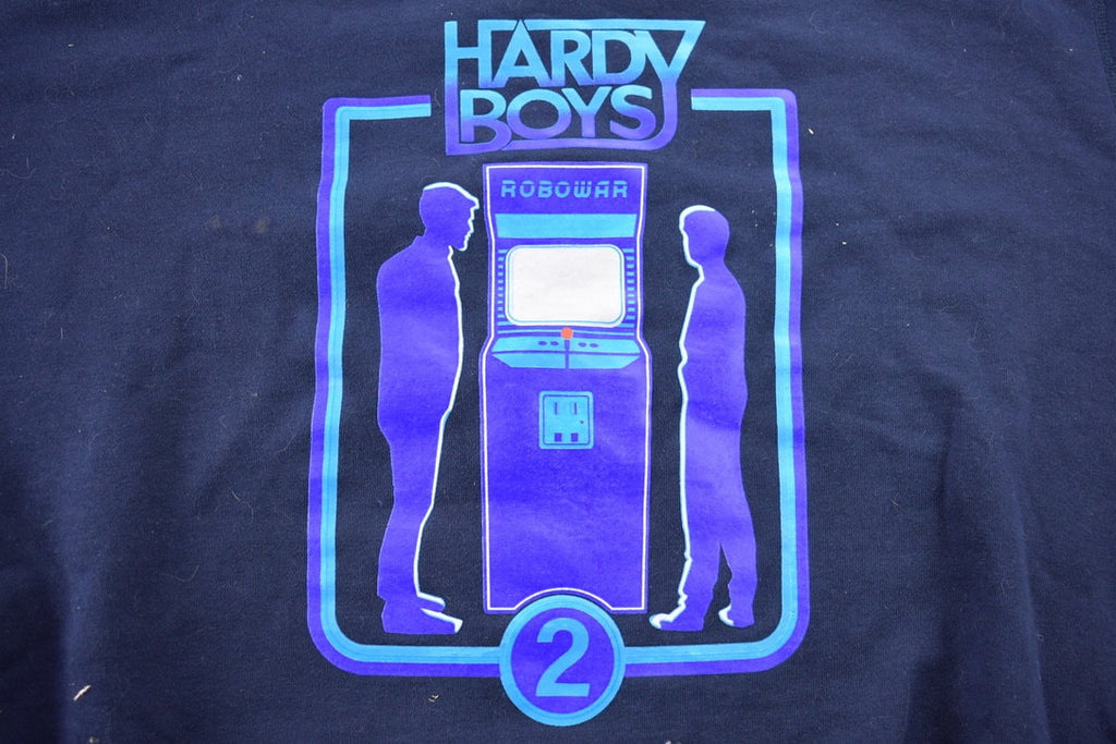Vintage 1990s Hardy Boys Robowar Roots Graphic Athletics Crewneck Sweatshirt