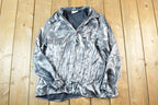 Vintage 90s Metallic Button-Up Shirt - Women's Size S