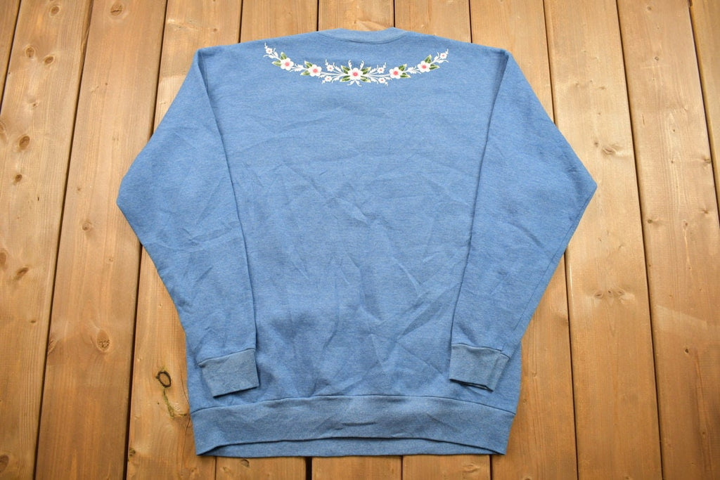 Vintage 1993 Cute Floral Crewneck Sweater