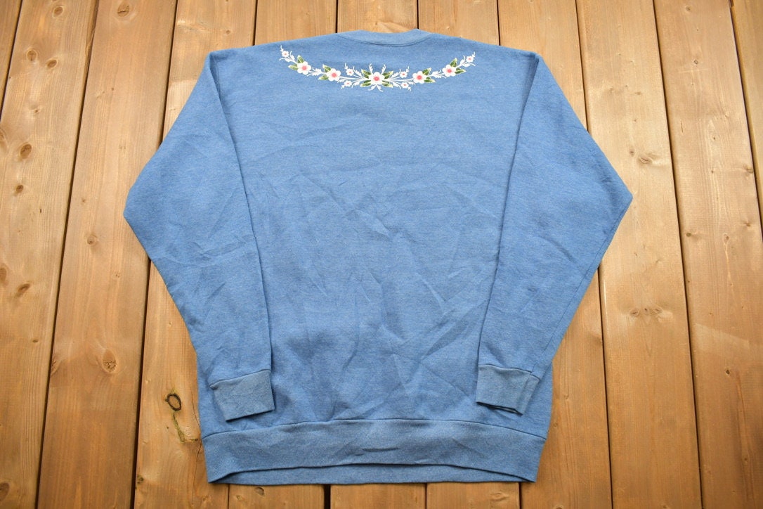 Vintage 1993 Cute Floral Crewneck Sweater