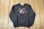 Vintage 1990s Bonworth Double Collar Giraffe Africa Crewneck