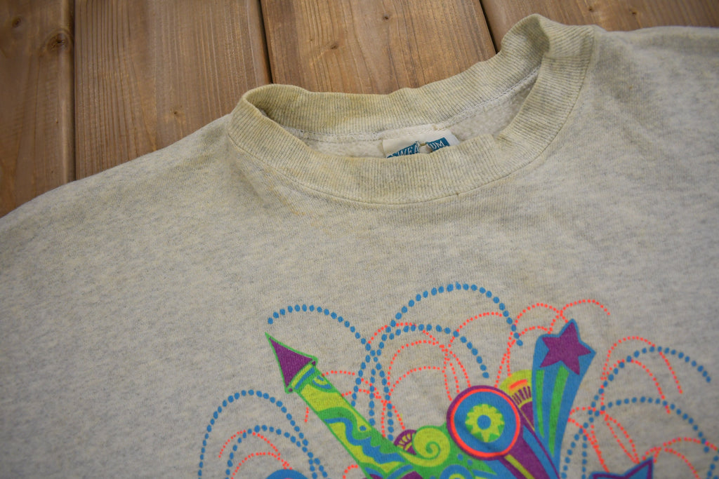 Vintage 1990s Las Vegas Nevada Graphic Crewneck Sweatshirt