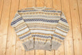 Vintage 1990s Sansabelt Sport Abstract Striped Knit Crewneck Sweater Men's L