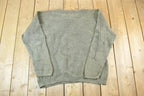 Vintage 1990s Cherokee Knit Abstract Pattern Crewneck Sweater Made In