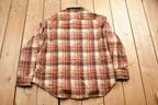 Vintage 1980's Royal Knight Plaid Button Up