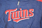 Vintage 1990s Minnesota Twins Majestic Quarter Zip MLB Baseball Windbreaker Jacket