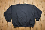 Vintage 1990s Blank Black Crewneck Sweatshirt