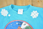 Vintage 1990s Winter Cardinal AOP Crewneck Sweatshirt Mens XL