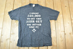 Vintage 1990s Beer Guy Comedy Souvenir T-Shirt Mens L