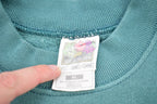 Vintage 1990s Blank Turquoise Crewneck Sweatshirt