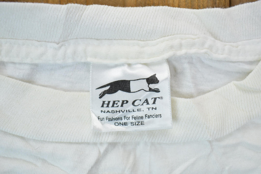Vintage 1990s Hepcat Nashville Nightgown Kitty Theme Graphic T-Shirt