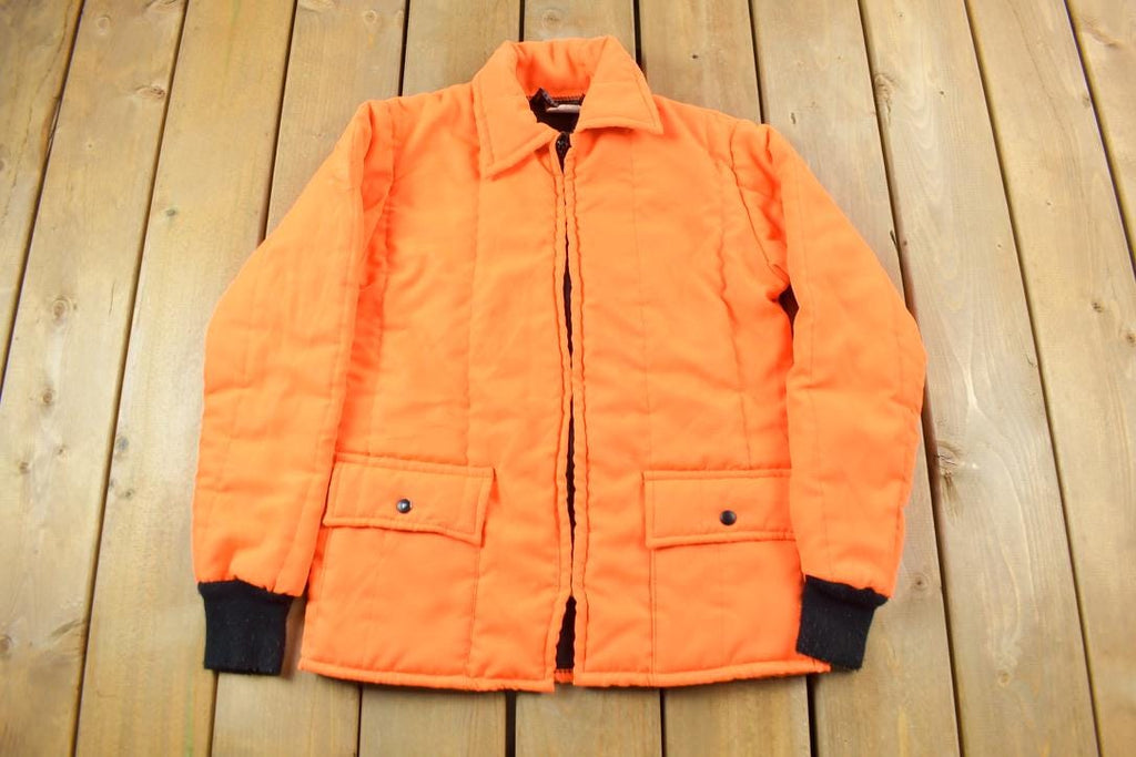 Vintage 1980s Patriot Industries Orange Hi Vis Jacket