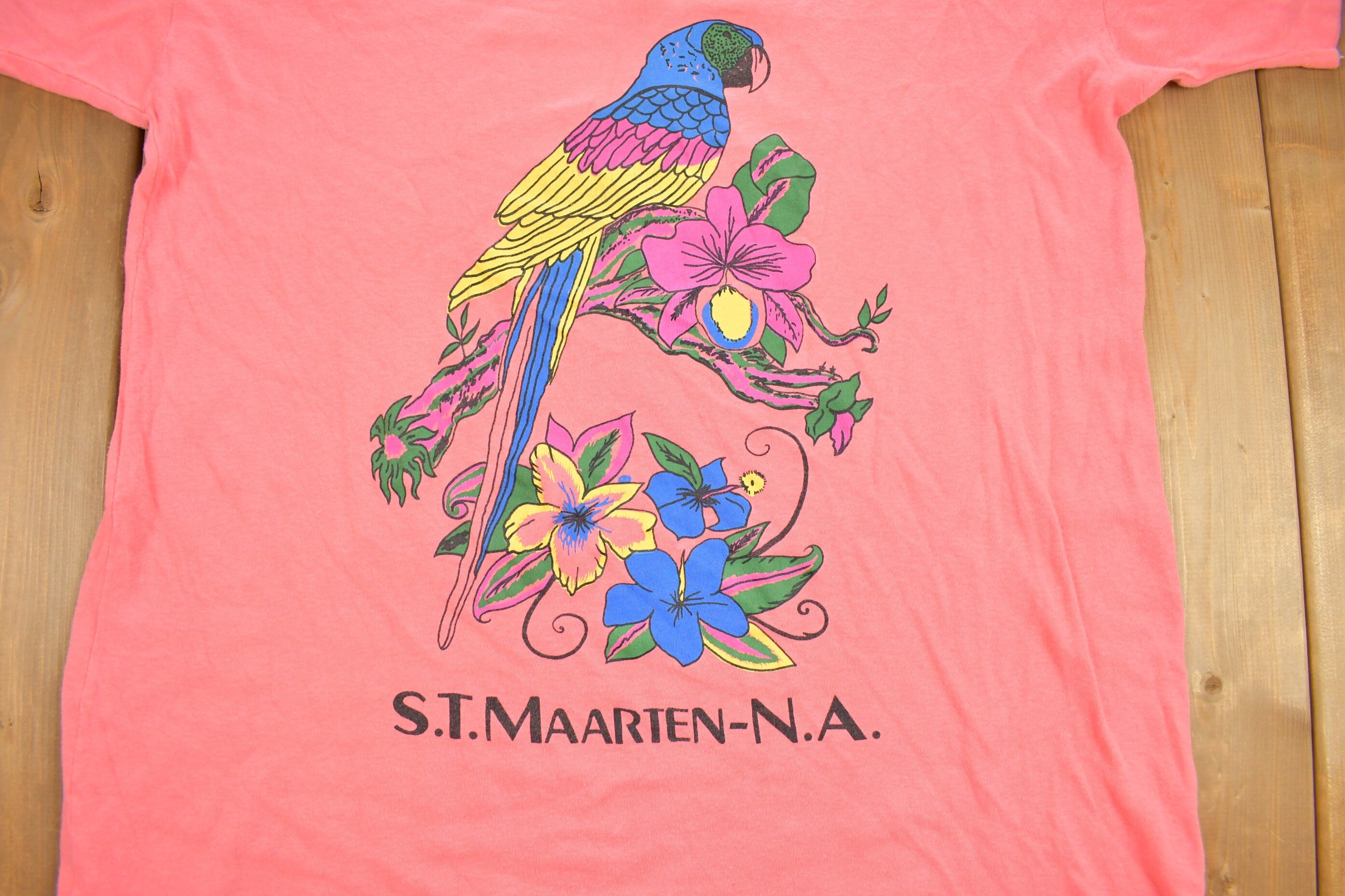 Vintage 1990s St Maarten NA Souvenir T Shirt