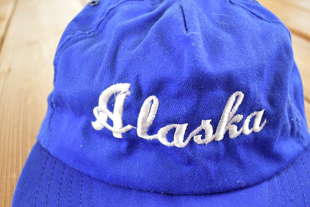 Vintage 1990s Alaska Snapback Hat /