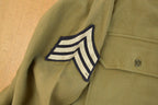 Vintage 1940s WW2 Military Air Force Wool Button Up Infantry Field Shirt Men's S /