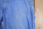 Vintage 1970s Big Smith Cut Off Jean Overalls Size 44 x 24