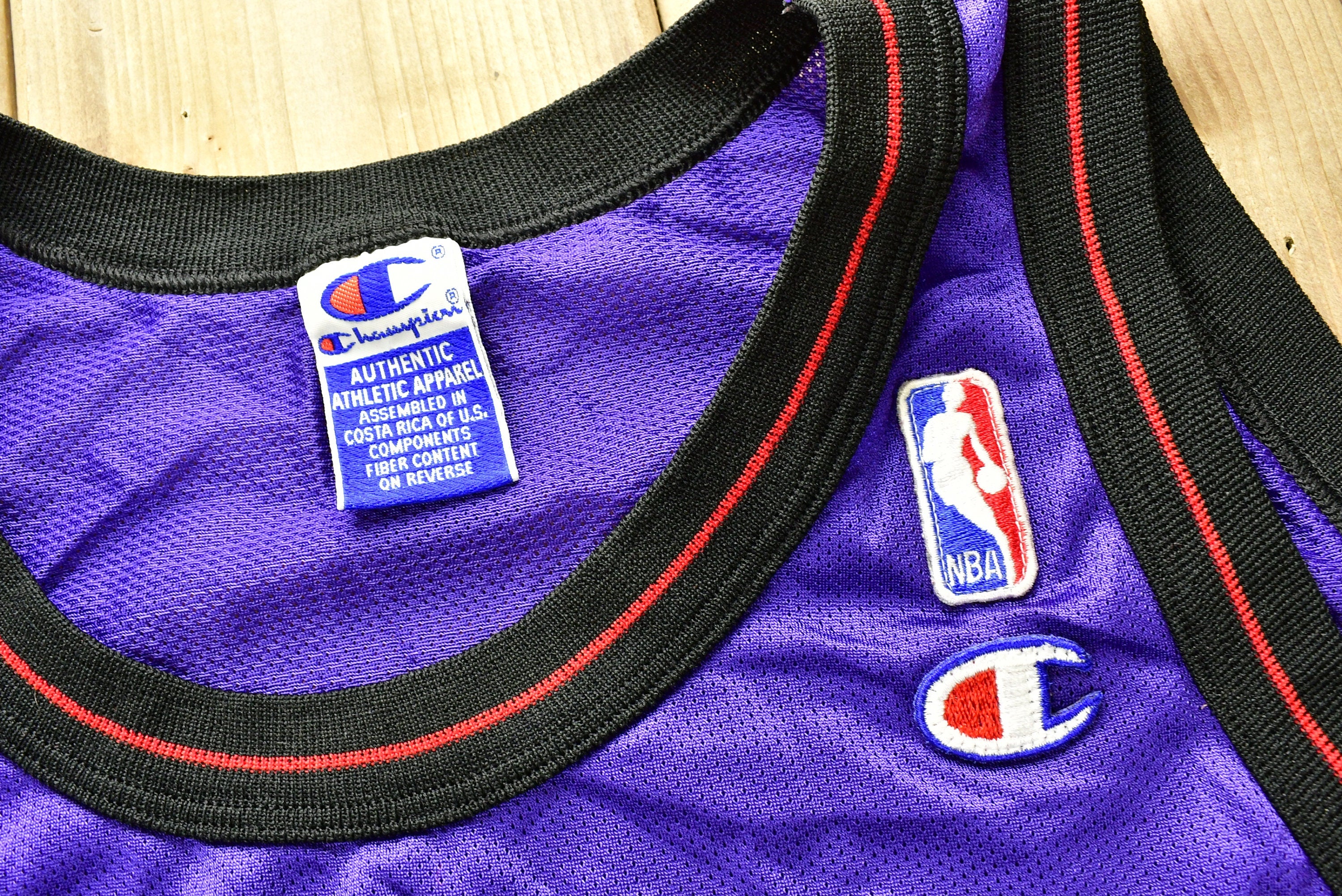 Vintage 1996 Toronto Raptors NBA Damon Stoudamire Champion Jersey