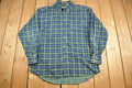 Vintage 1990s G. H. Bass & Co Plaid Flannel Button Up Shirt