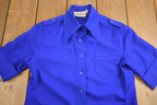 Vintage 1980s Jonathan Logan Women's Button Up Shirt With Epaulettes