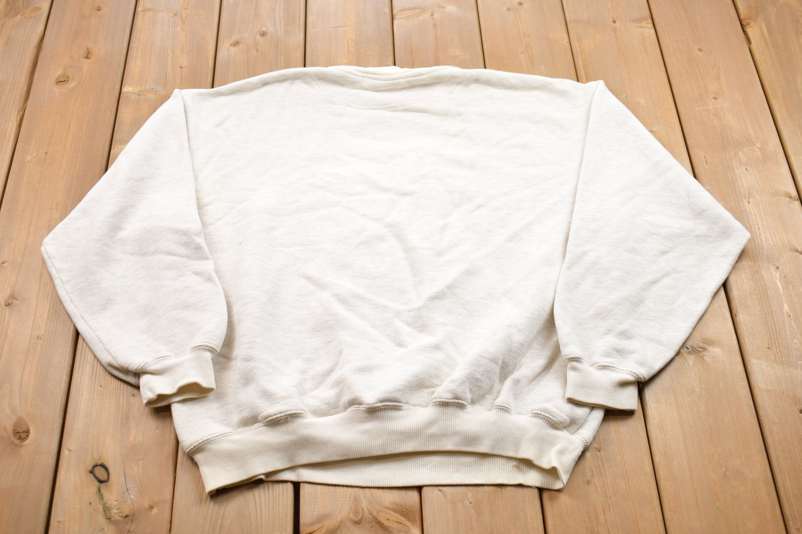 Vintage 1990s Tyme Is Money Blank Crewneck Sweatshirt  90s Crewneck  Made In USA  Essential  Streetwear  90s Blank