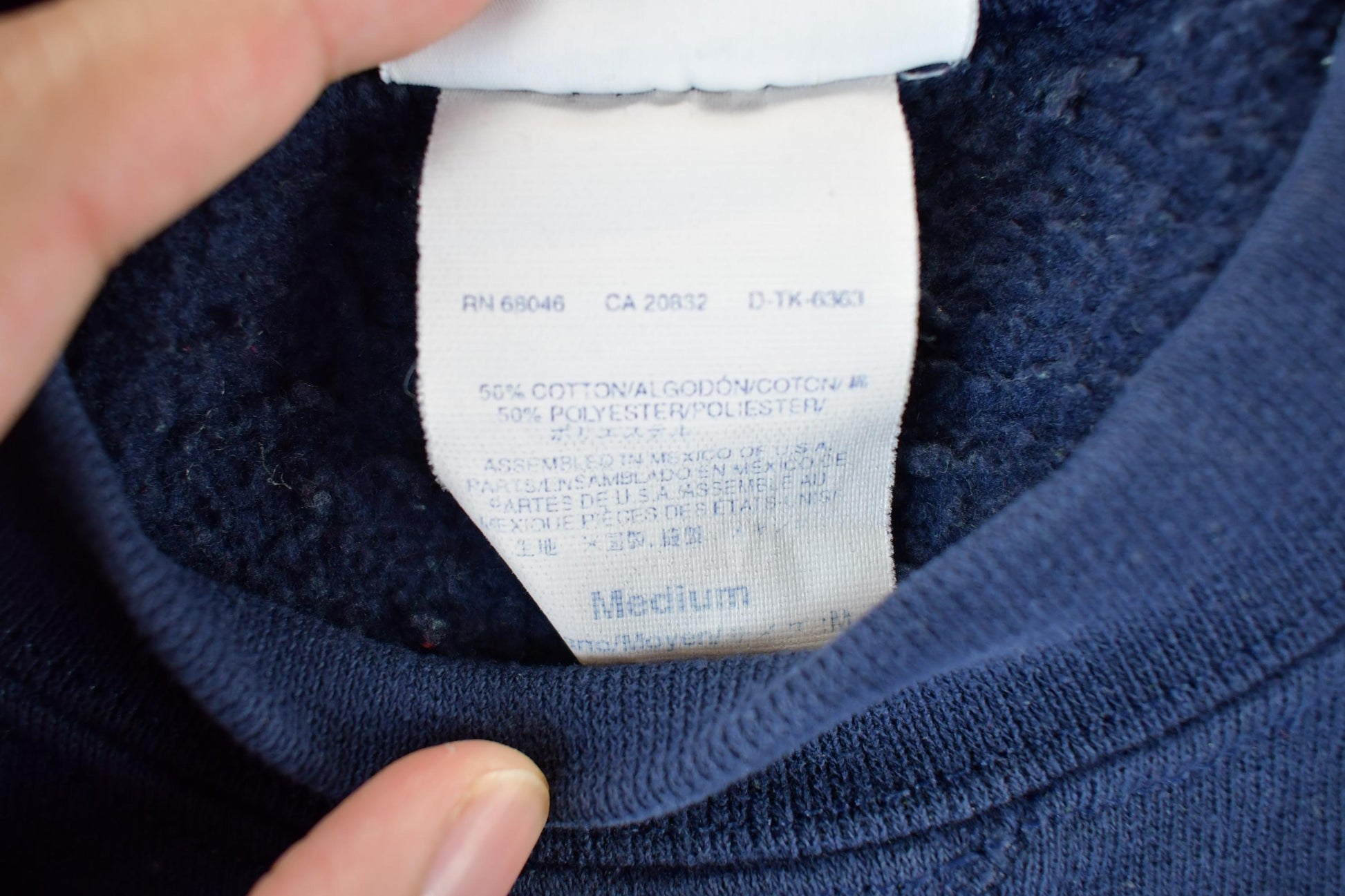 Vintage 1990s Discus Athletic Blank Blue Crewneck Sweatshirt Men's Medium / 90s Crewneck / Essential / Streetwear /