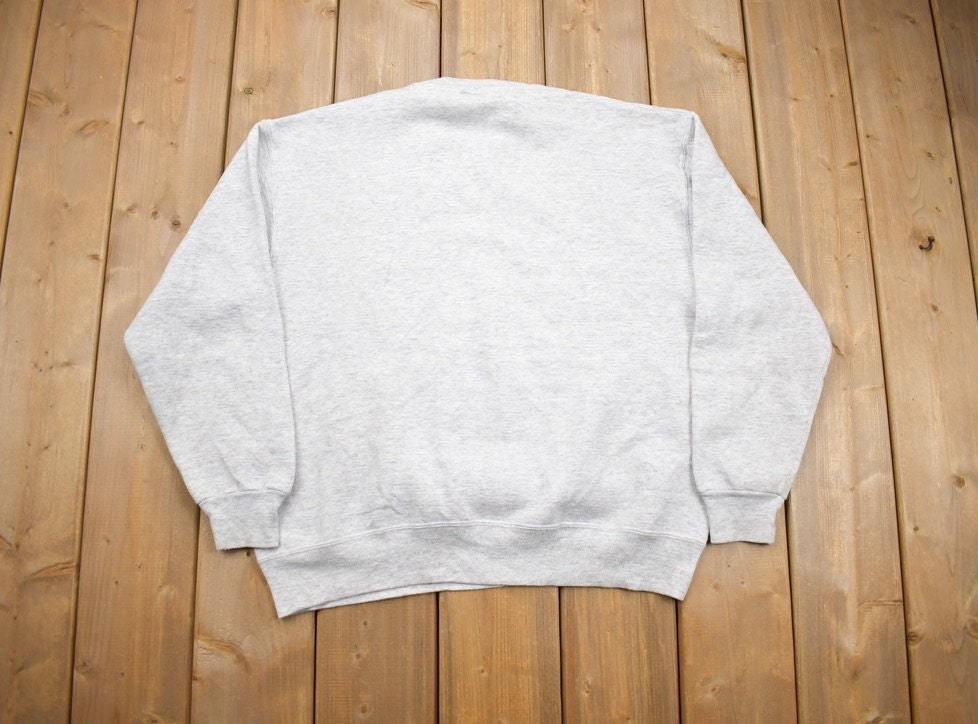 Vintage 1990s Grey Russell Athletics Blank Crewneck Sweatshirt