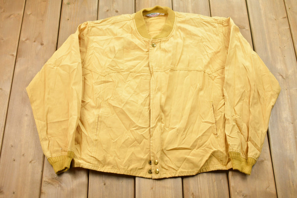 Vintage 1960s Rain Drizzle Bomber Jacket