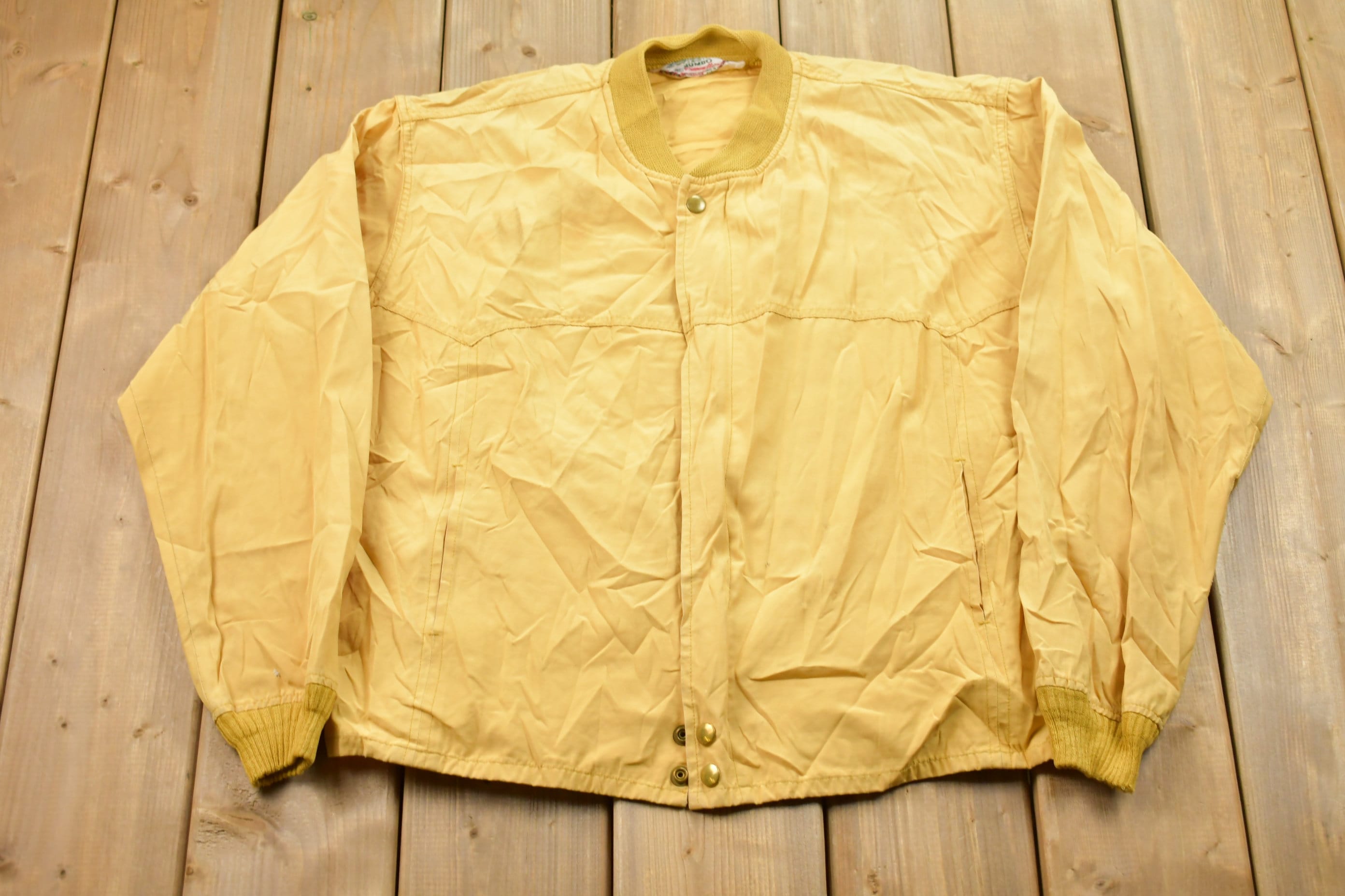 Vintage 1960s Rain Drizzle Bomber Jacket