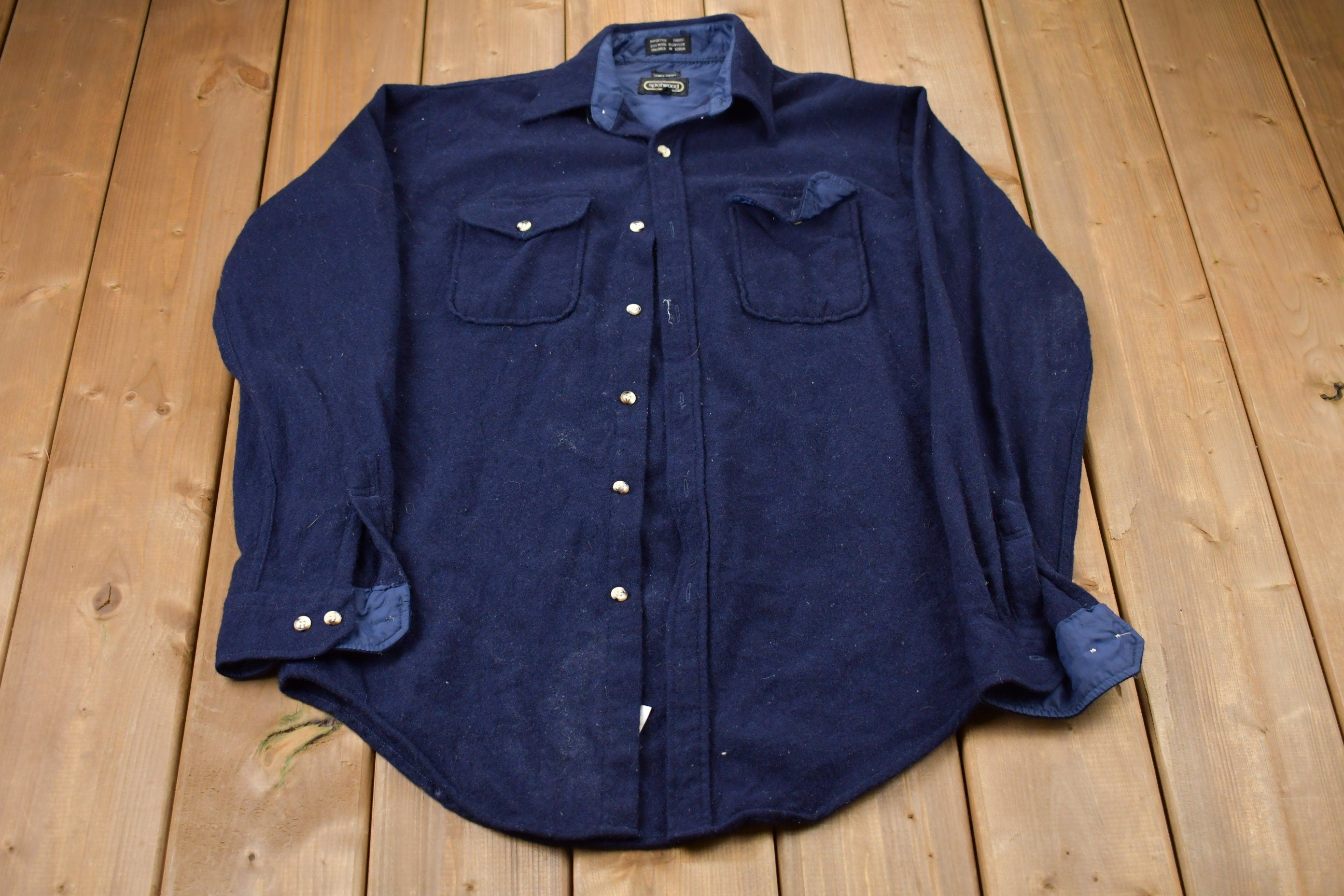 Vintage 1990s Spotwood Button Up Shirt