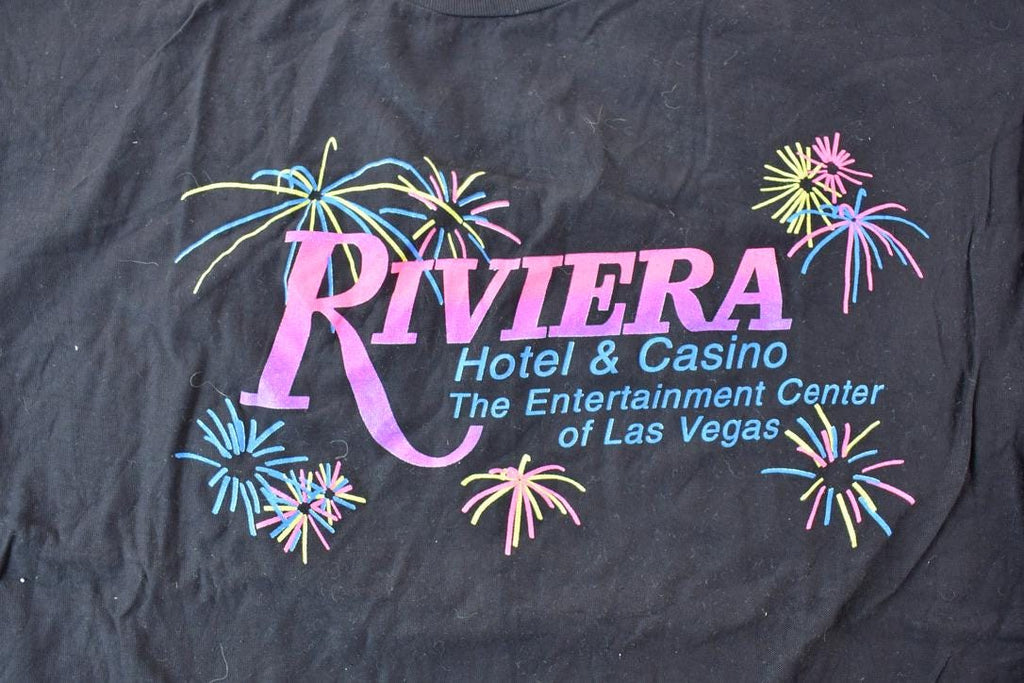 Vintage 1990s Las Vegas Riviera Hotel Souvenir T-Shirt