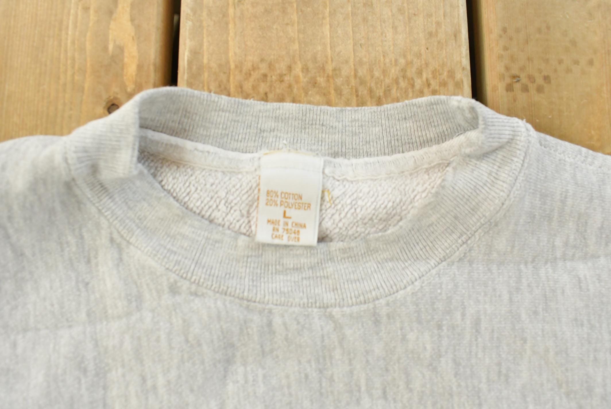 Vintage 1990s Navy Crewneck Sweatshirt Men's Large / 90s Crewneck / Army Military / Pro Weave / Spellout / Naval Academy