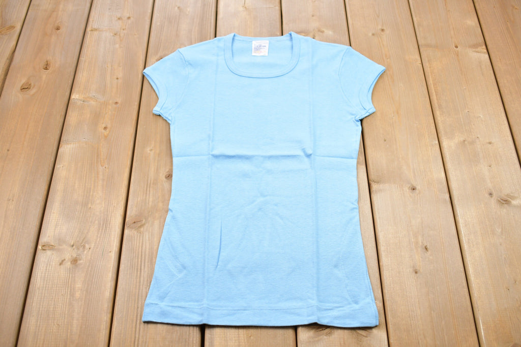 Vintage 1970s Basic Blue T-Shirt