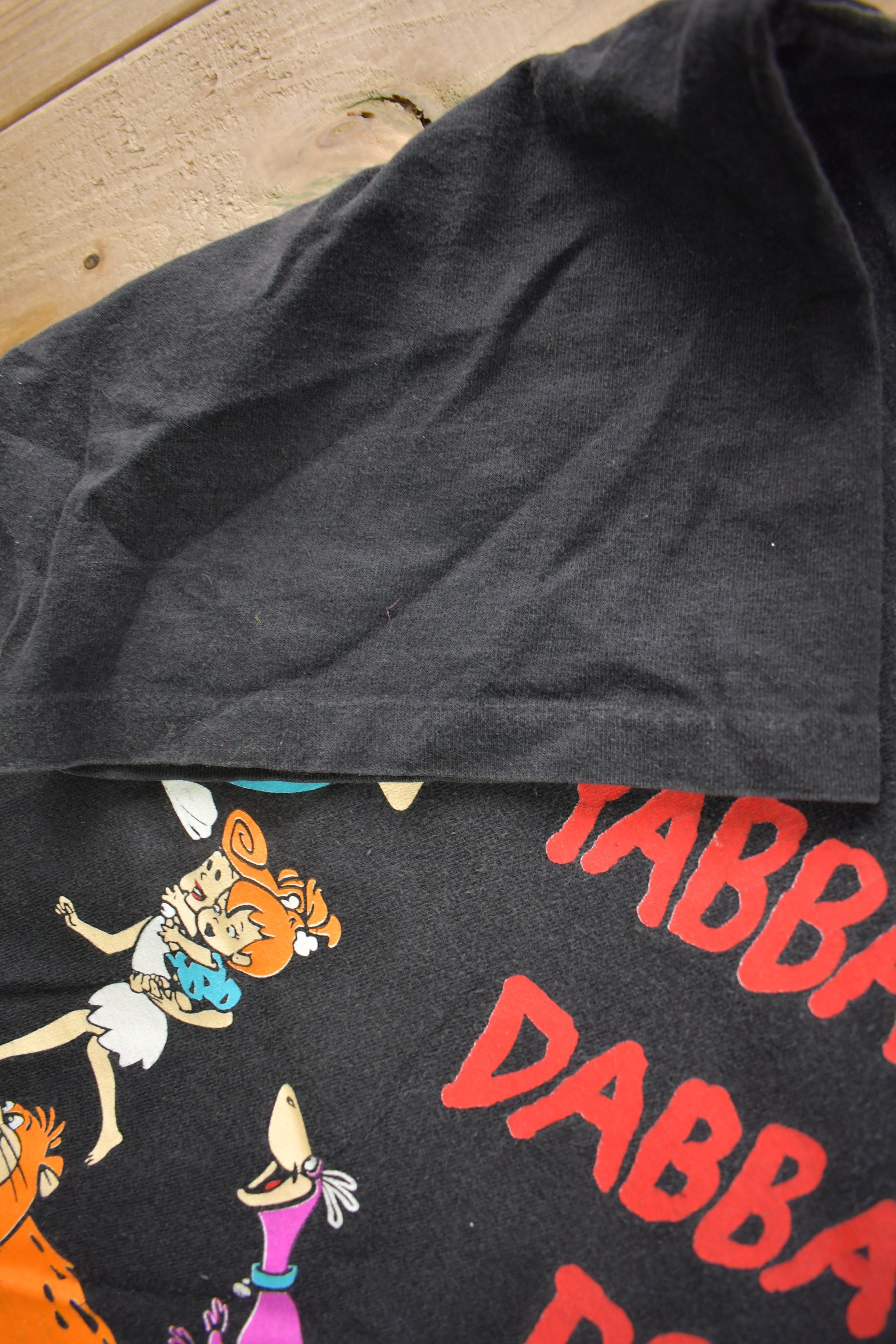 Vintage 1994 The Flintstones Cartoon All Over Print AOP Graphic T-Shirt