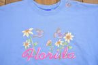 Vintage 1990s Florida Floral Theme Champion Crewneck Sweatshirt