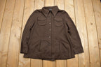 Vintage 1970s Brown Button Up Shirt