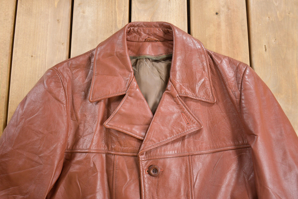 Vintage 1970s Leather Jacket /