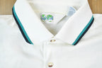 Vintage 1990s Quarter Button Striped Graphic T-Shirt