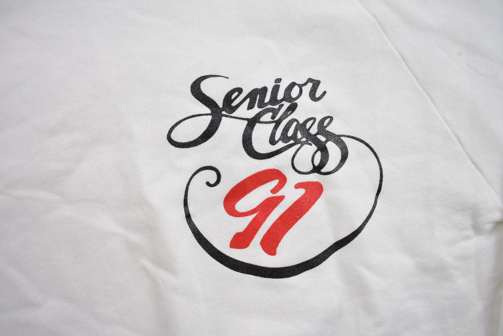 Vintage 1991 High School Graduation Senior Class Graphic Crewneck Sweatshirt