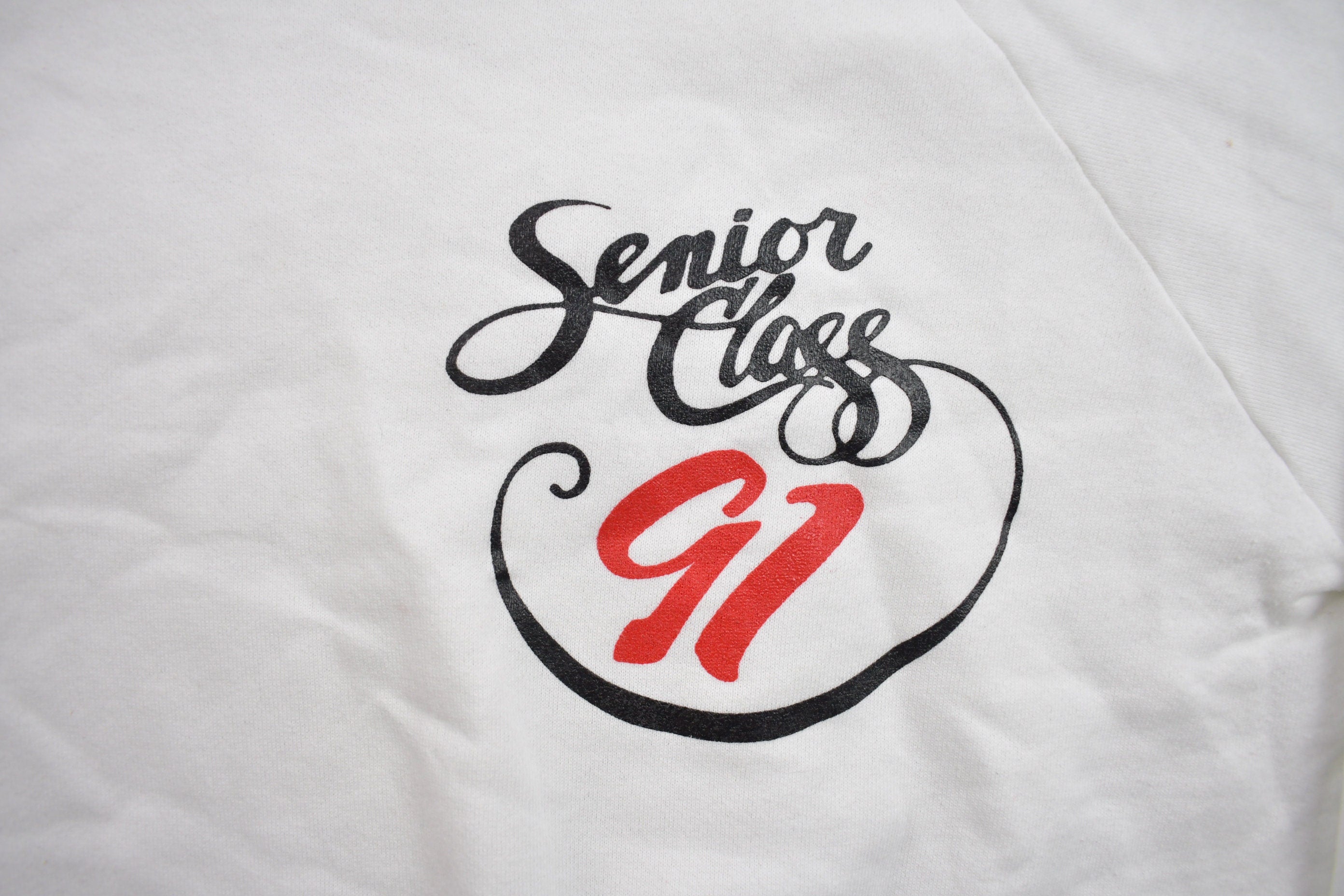 Vintage 1991 High School Graduation Senior Class Graphic Crewneck Sweatshirt