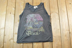 Vintage 1990s Tropical Beach Souvenir Tank Top  Vintage Streetwear  Vacation Tee  Travel T Shirt