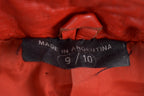Vintage 1970s Marco Morani Red Leather Jacket