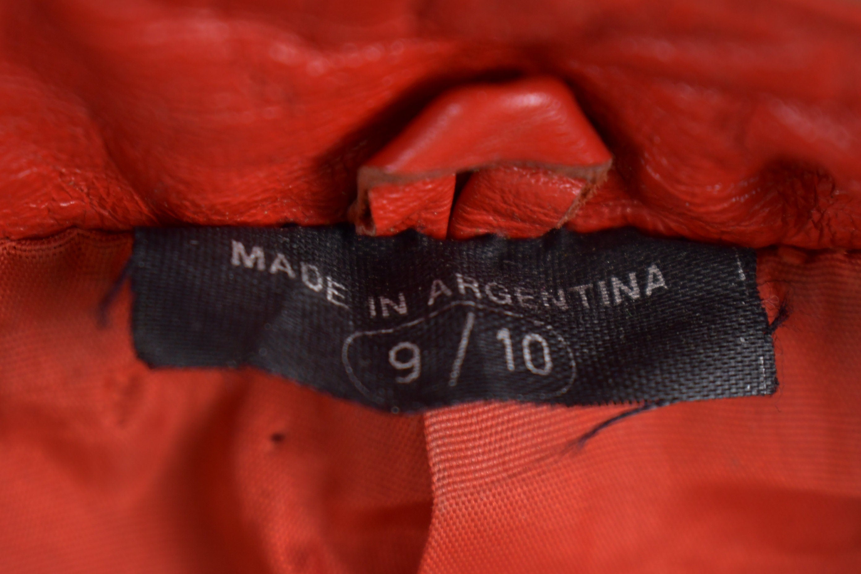 Vintage 1970s Marco Morani Red Leather Jacket