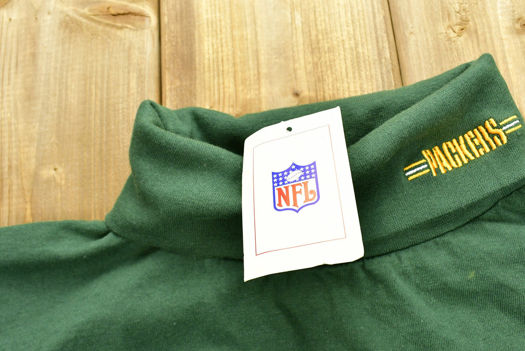 Vintage 1990s Green Bay Packers NFL Mock Neck Sweatshirt