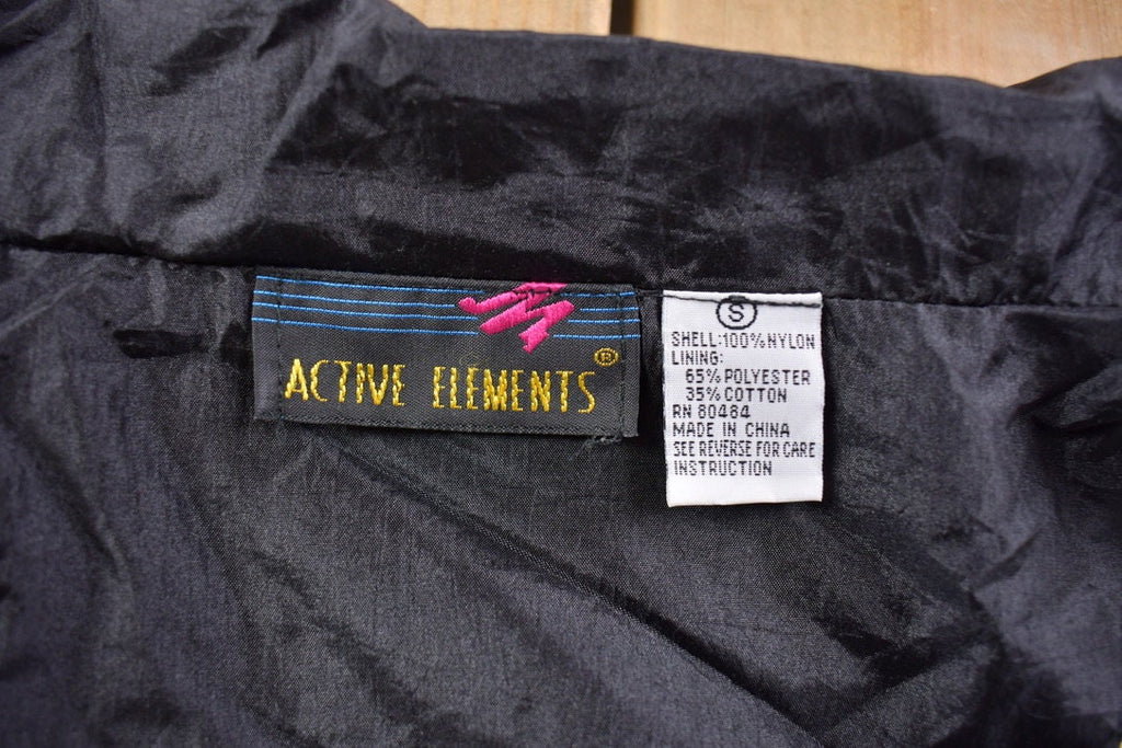 Vintage 1980s Active Elements Abstract Windbreaker Jacket