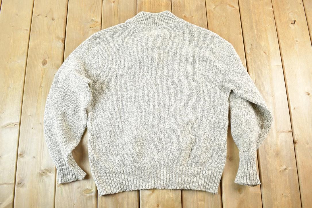 Vintage 1990s Dunster House Knit Abstract Pattern Crewneck Sweater Mens M  90s Crewneck  Preppy Knits  Wool Blend  Cotton Blend